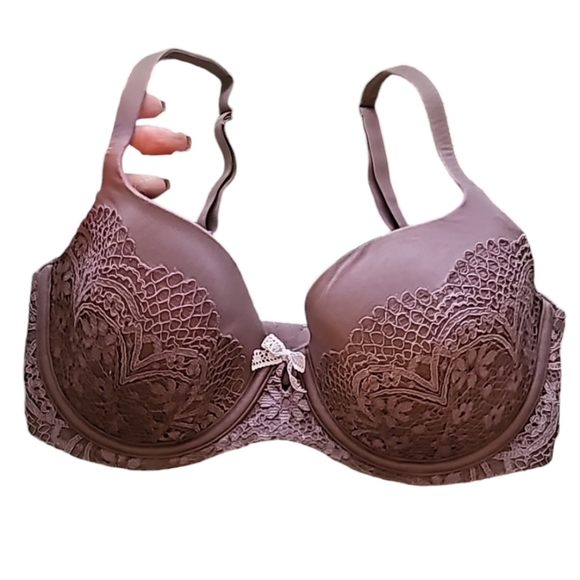 Victoria's Secret sz 32 DD purple lavendar lined demi  bra with underwire WL34 - Picture 1 of 5